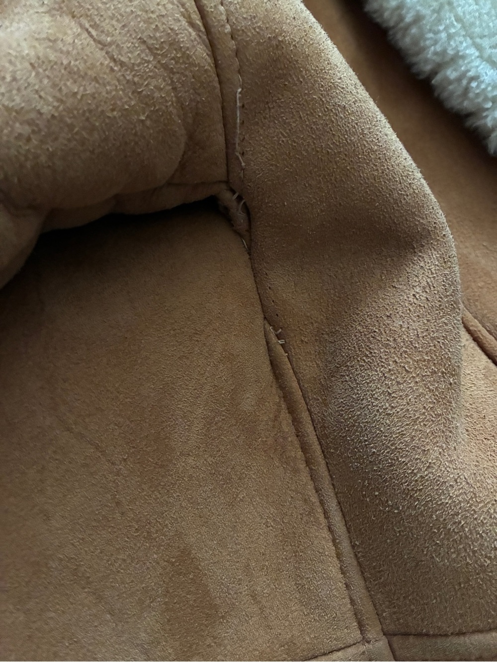 Rare! Vintage Saks Fifth Avenue Shearling Leather Coat - Picture 14 of 15